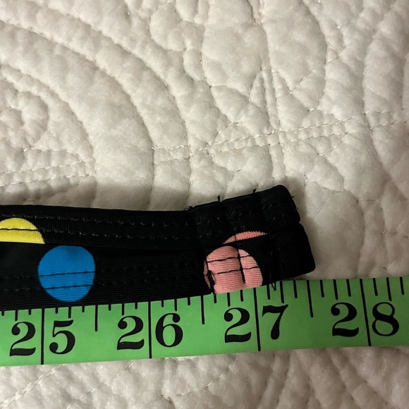 Tahiti Polka Dot Halter Bikini - Black  Multicolor Dots,  Top- Med/Bottem-Large - Picture 5 of 9